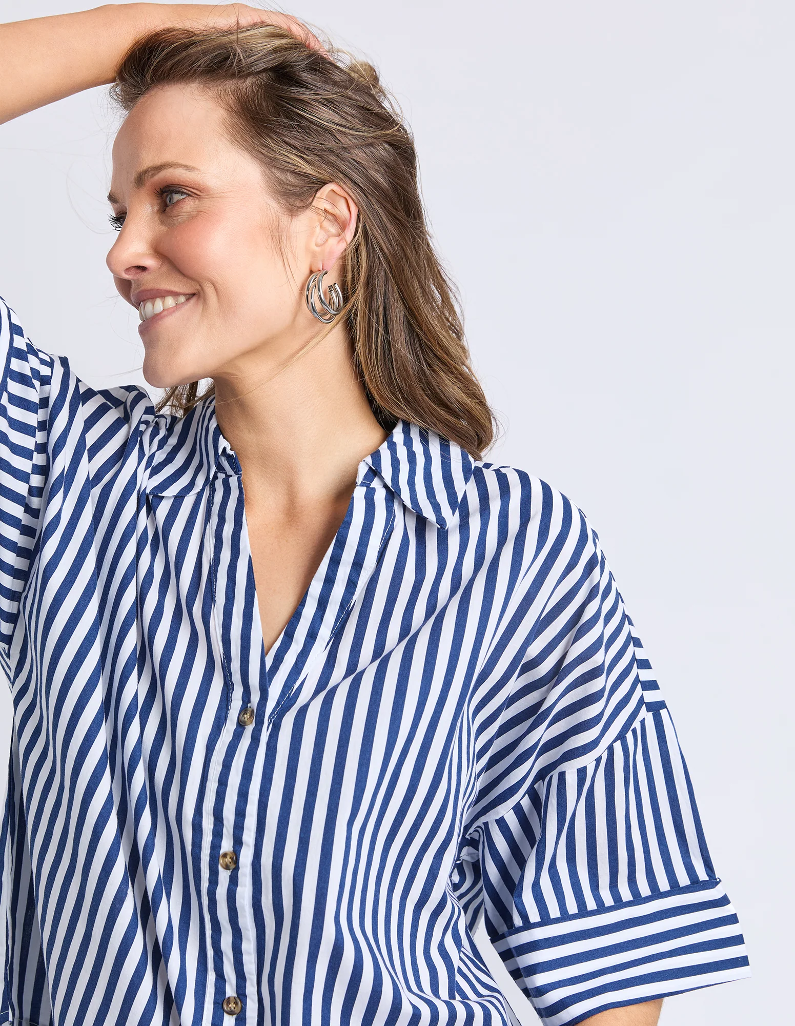 Striped Holiday Shirt Ocean - Image 5