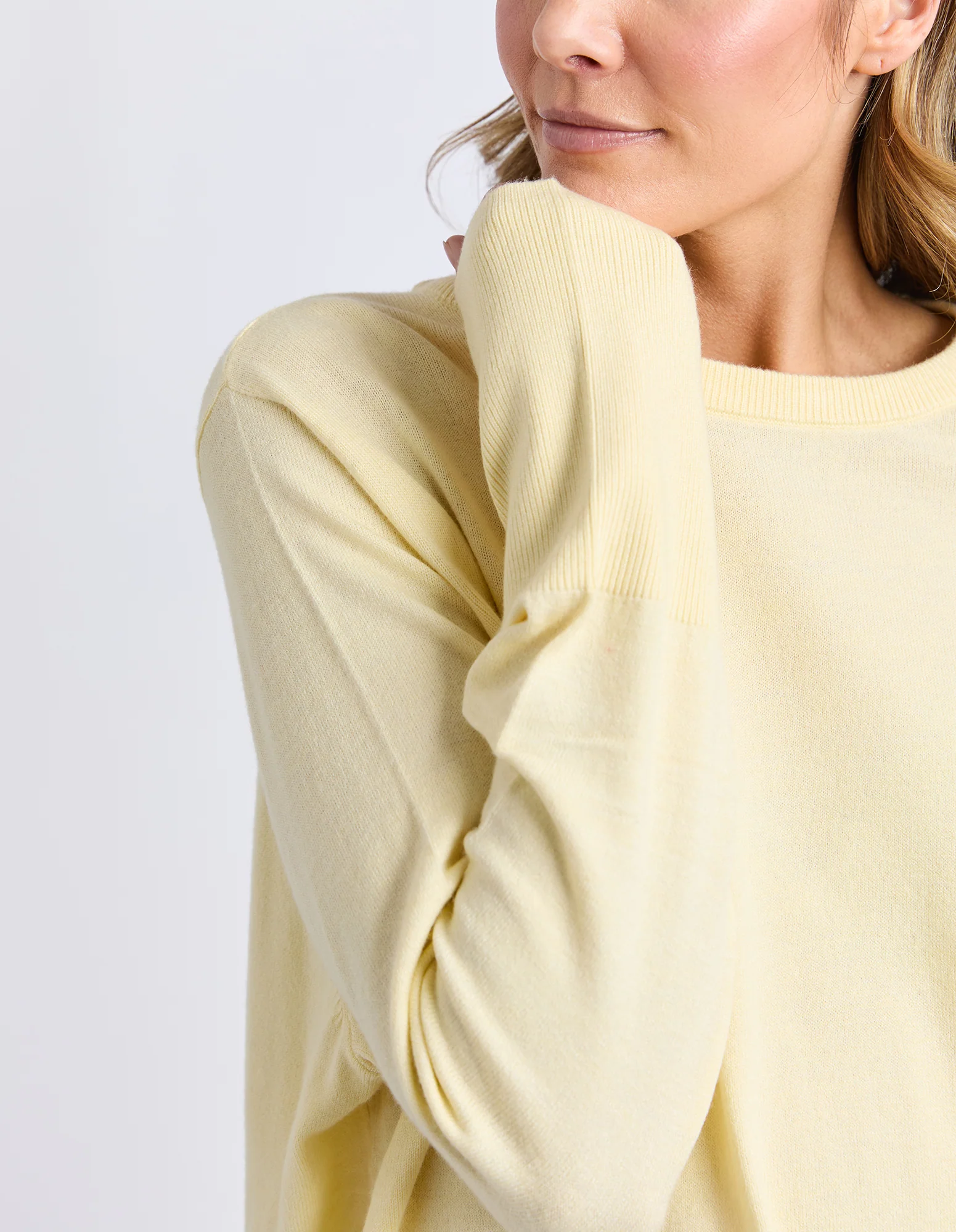 Sunny Long Sleeve Knit Top Pale Banana - Image 5