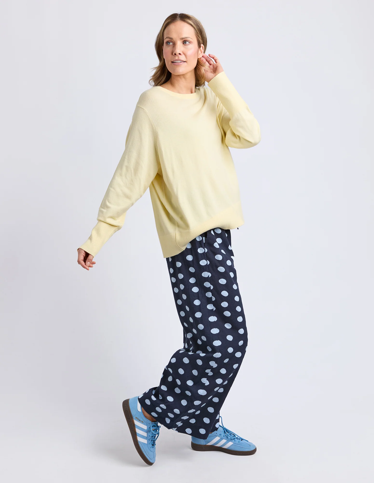 Sunny Long Sleeve Knit Top Pale Banana - Image 6