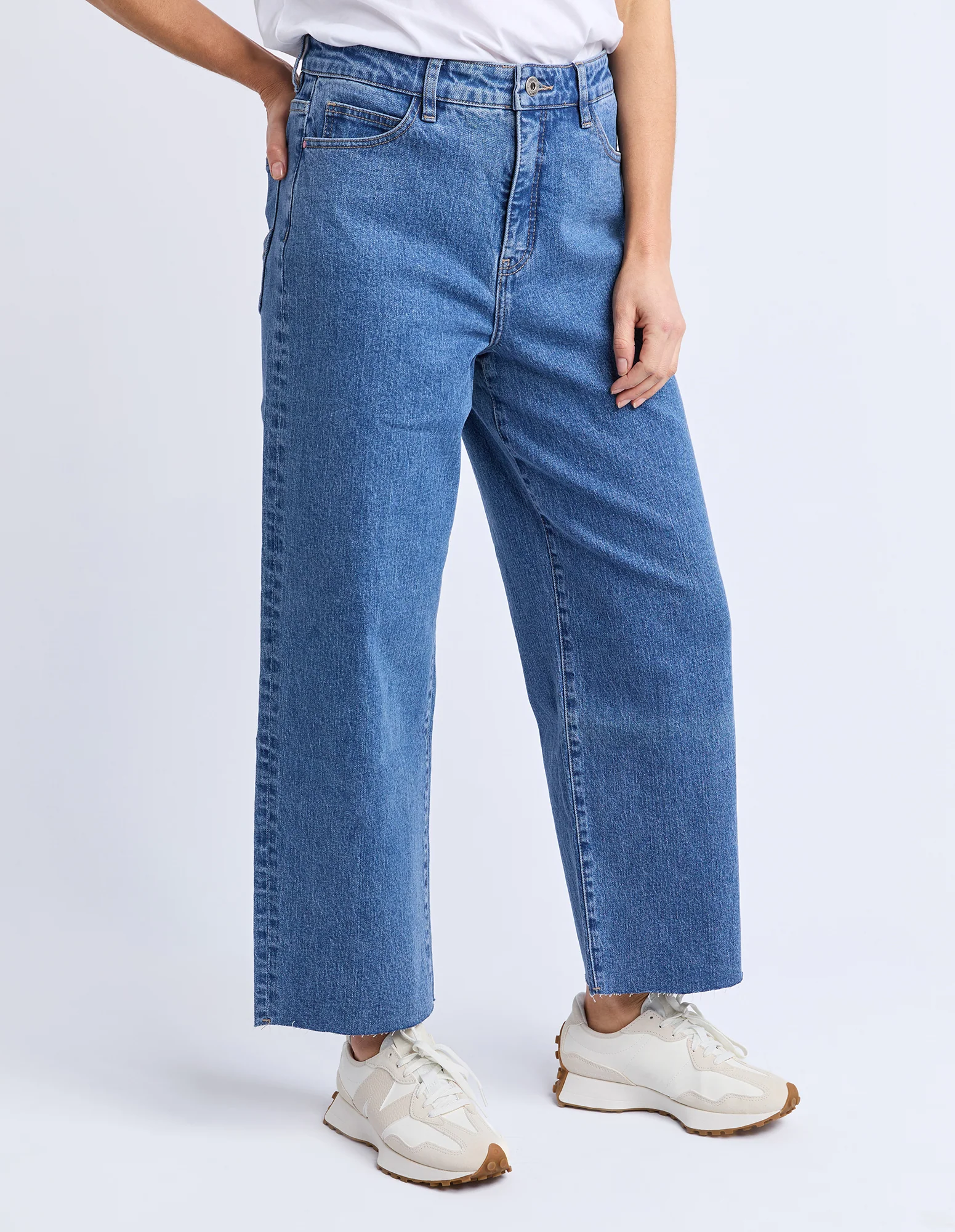 Sylvie Wide Leg Jean Blue - Image 4