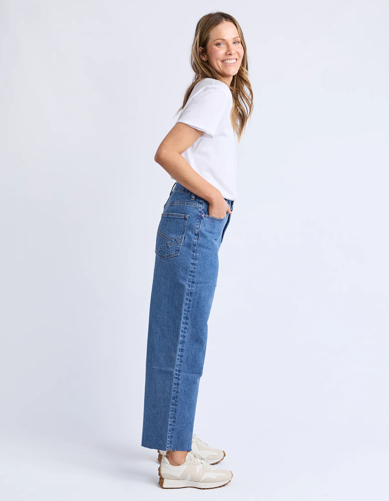Sylvie Wide Leg Jean Blue - Image 6