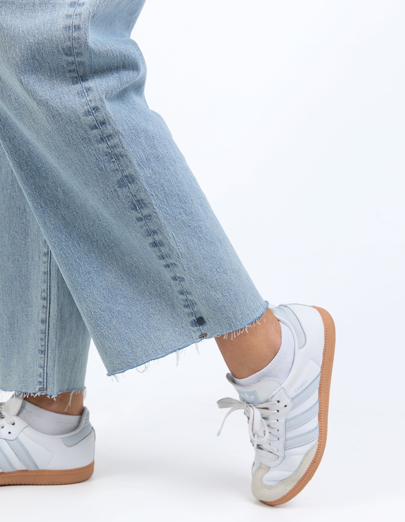 Sylvie Wide Leg Jean Light Blue Wash - Image 5