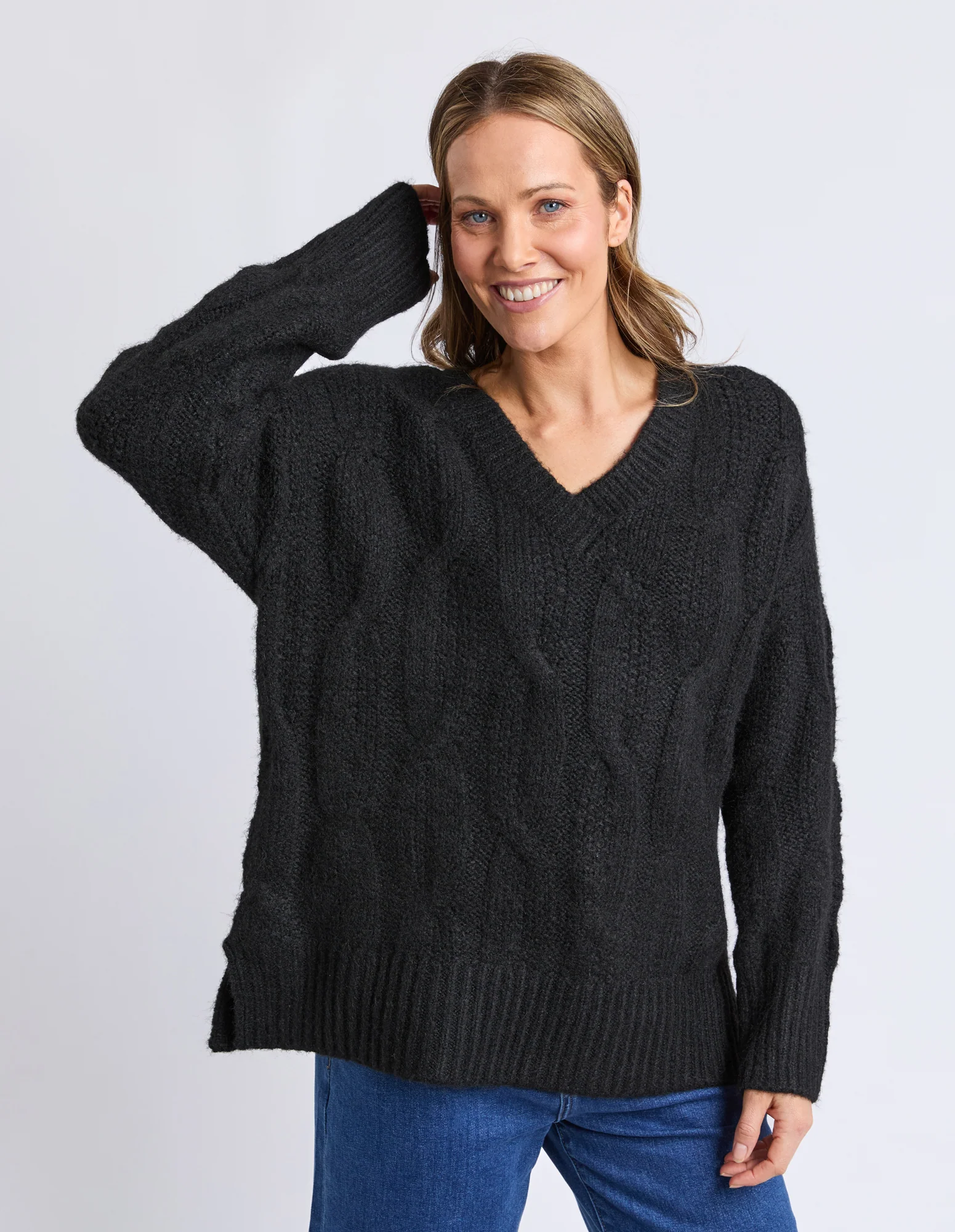 Tallulah Cable Knit Black - Image 5
