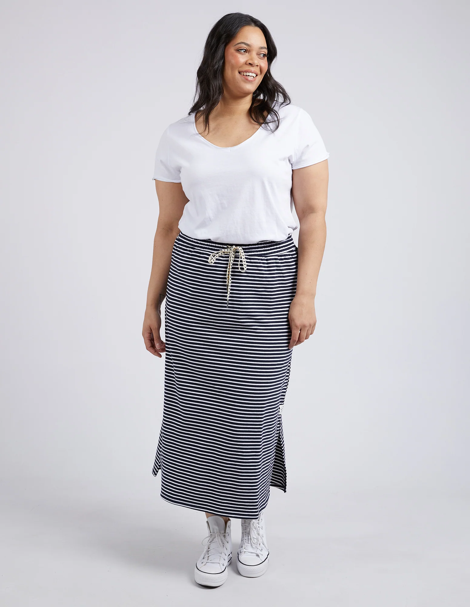 Travel Skirt Navy & White Stripe - Image 3
