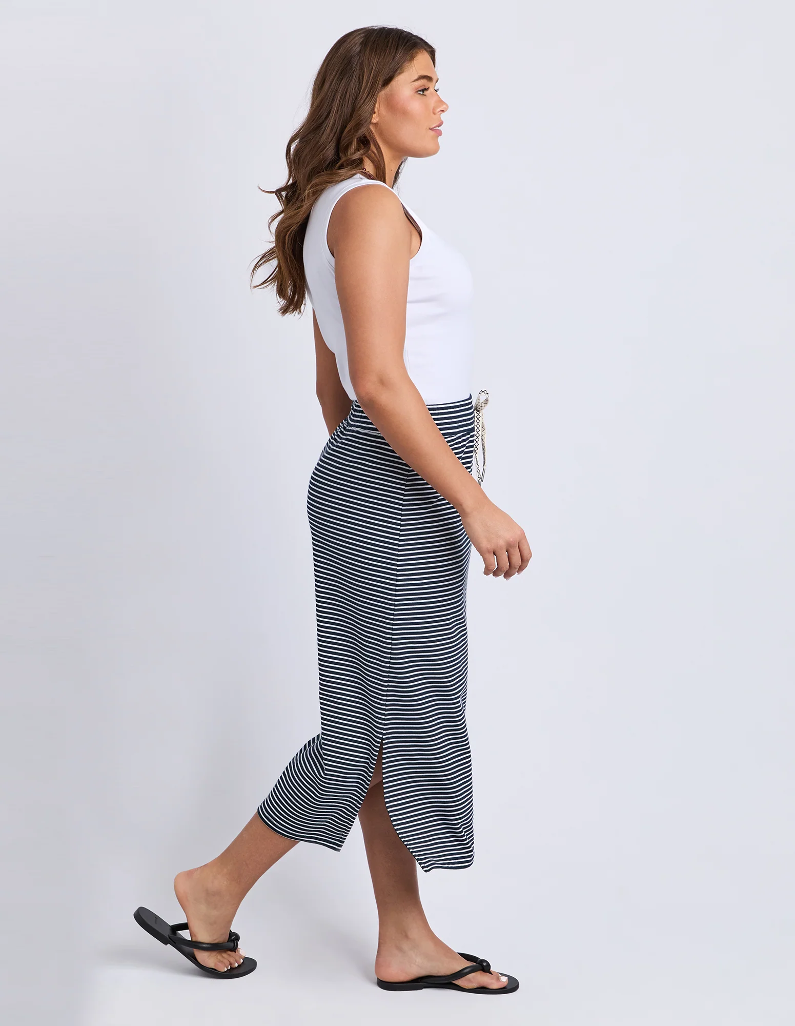 Travel Skirt Navy & White Stripe - Image 7