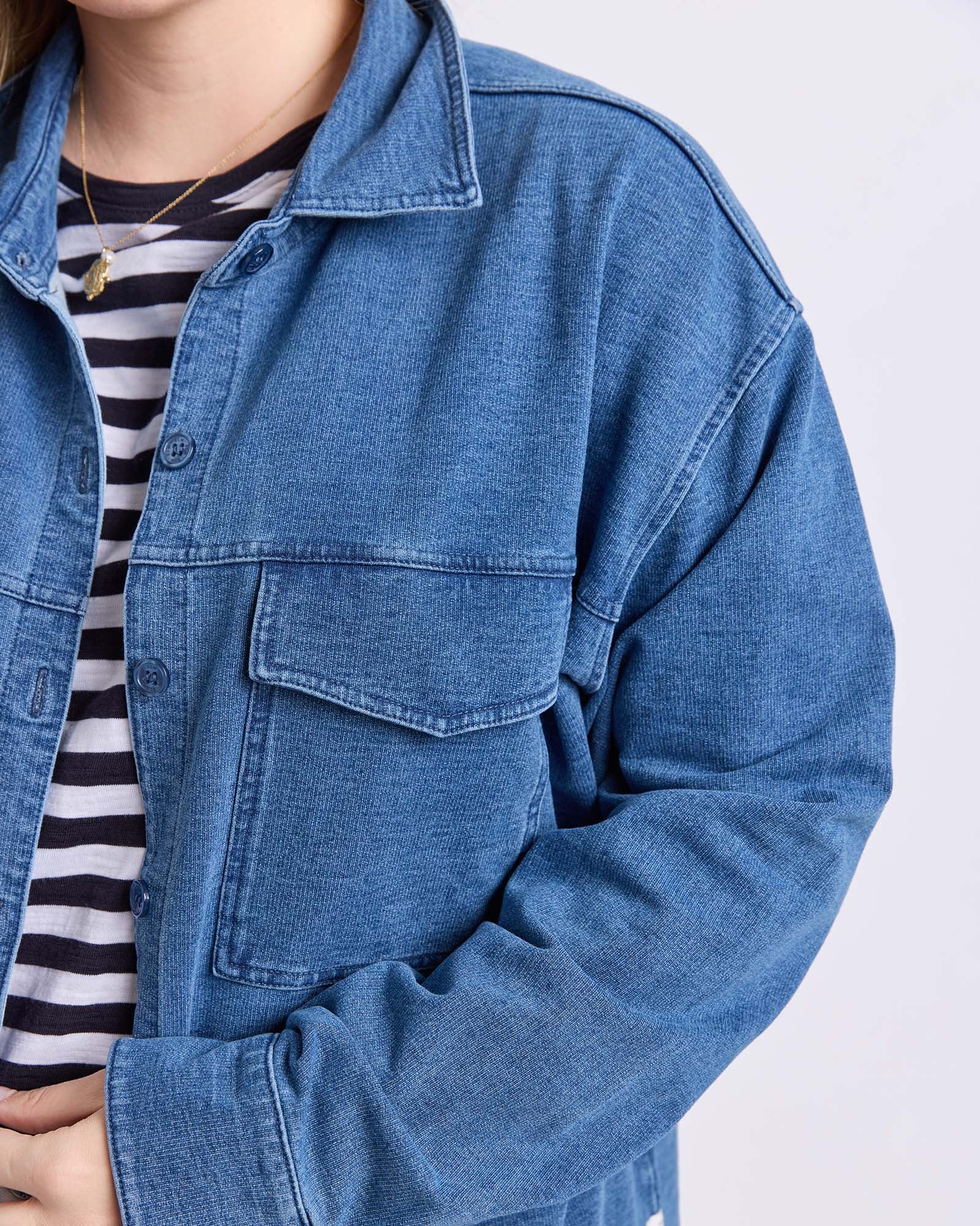 Valerie Shacket Blue Denim Look - Image 10