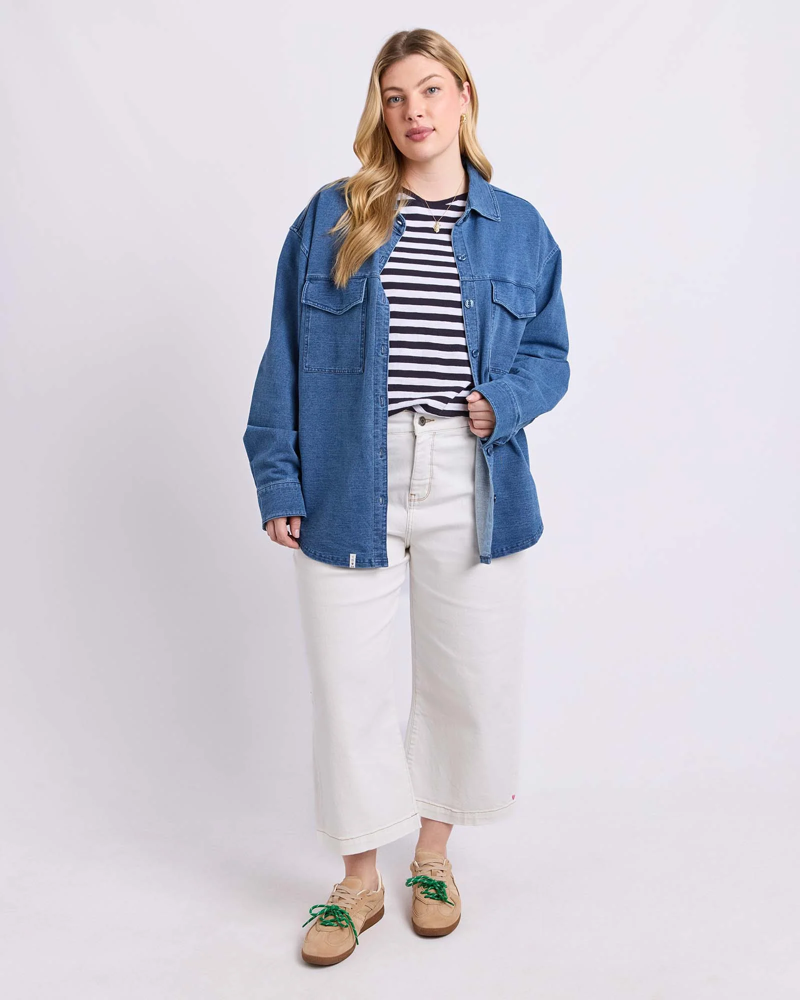 Valerie Shacket Blue Denim Look - Image 4