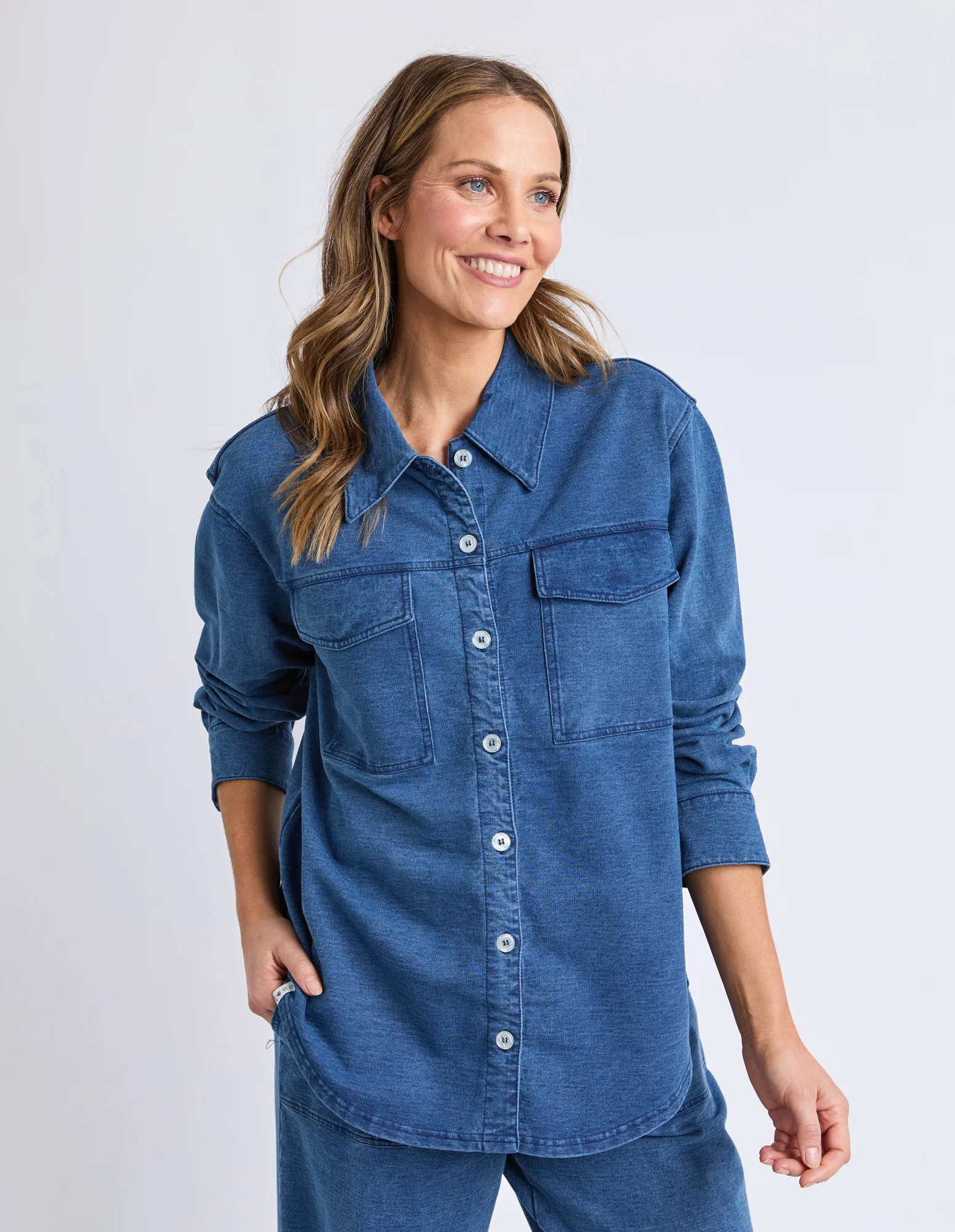 Valerie Shacket Blue Denim Look - Image 7