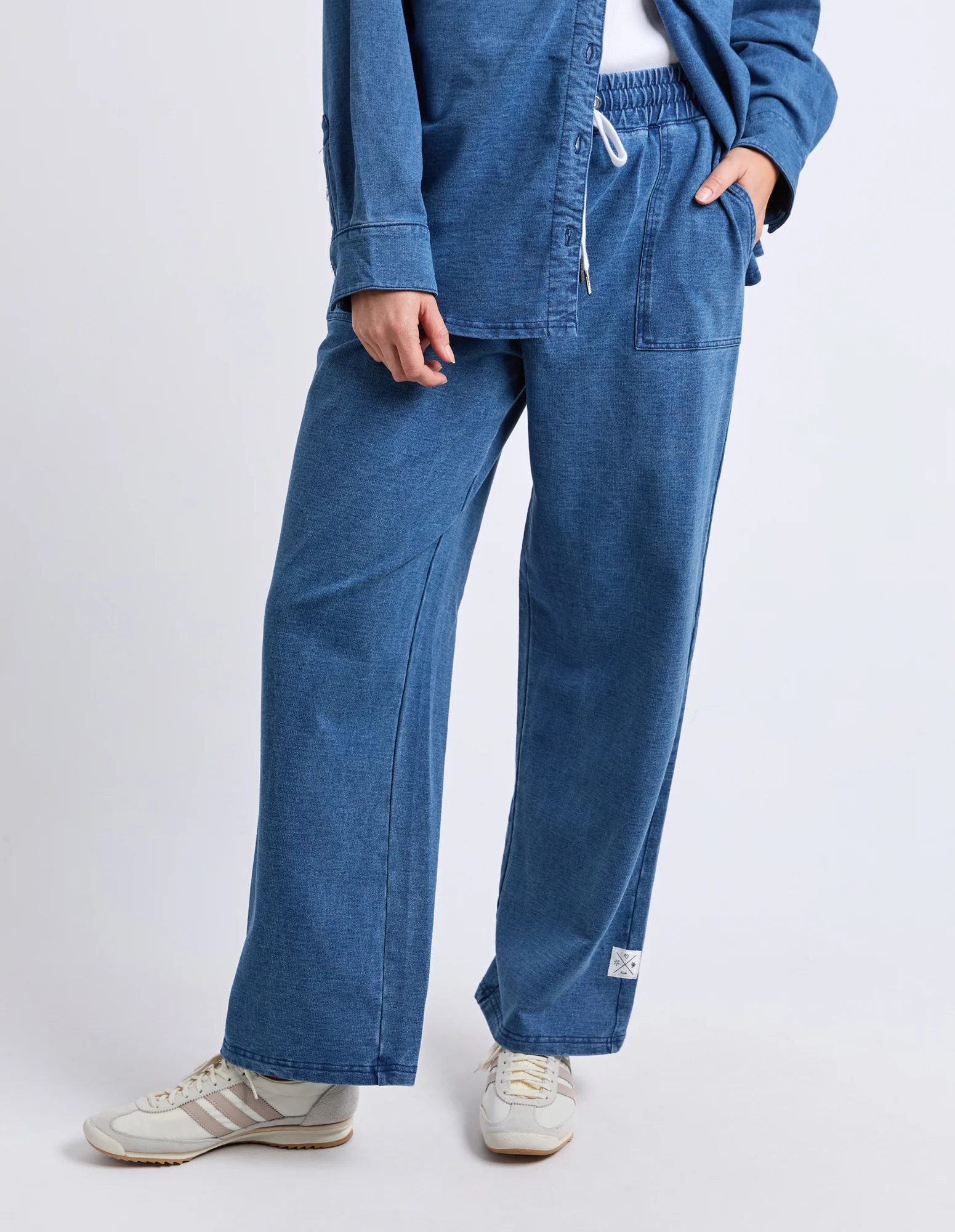 Valerie Trackpant Blue Denim Look - Image 2