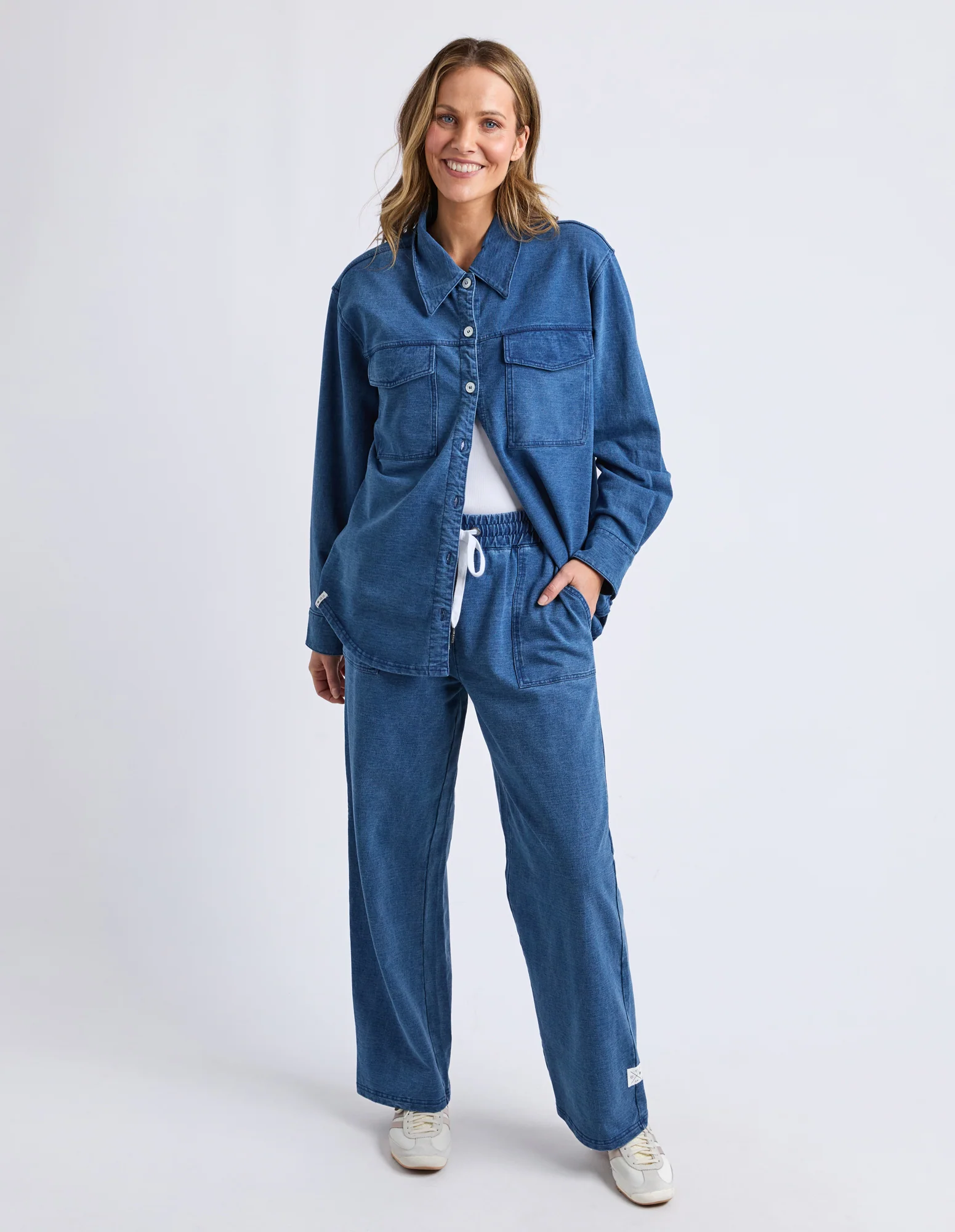 Valerie Trackpant Blue Denim Look - Image 4