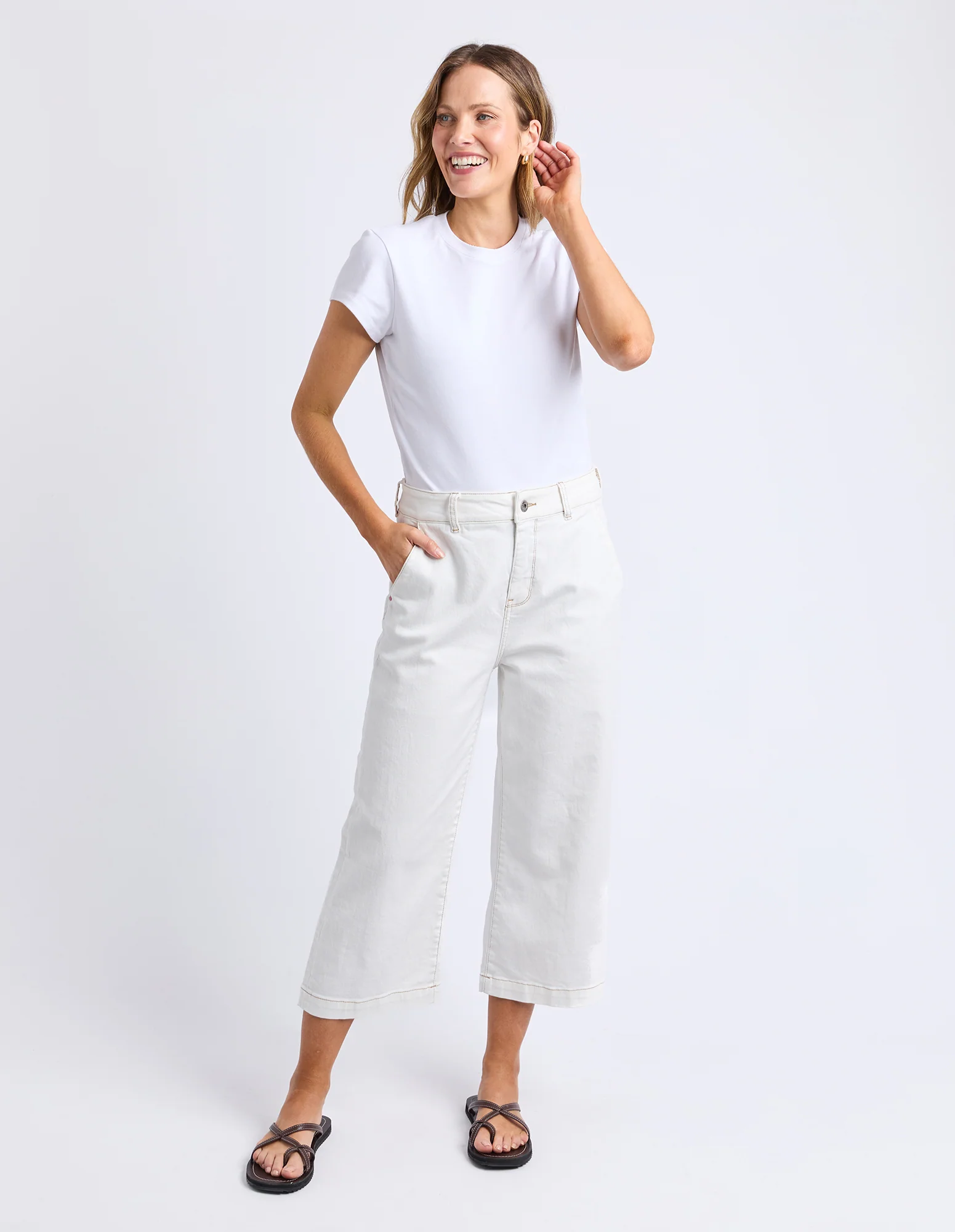 Vera Short Sleeve Tee White - Image 2